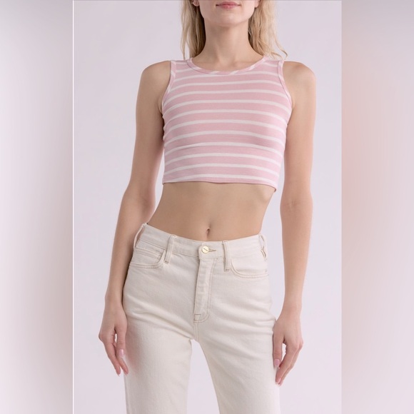 NWT Cotton Emporium Sleeveless Cropped Tank Juniors Size Small - Picture 1 of 10